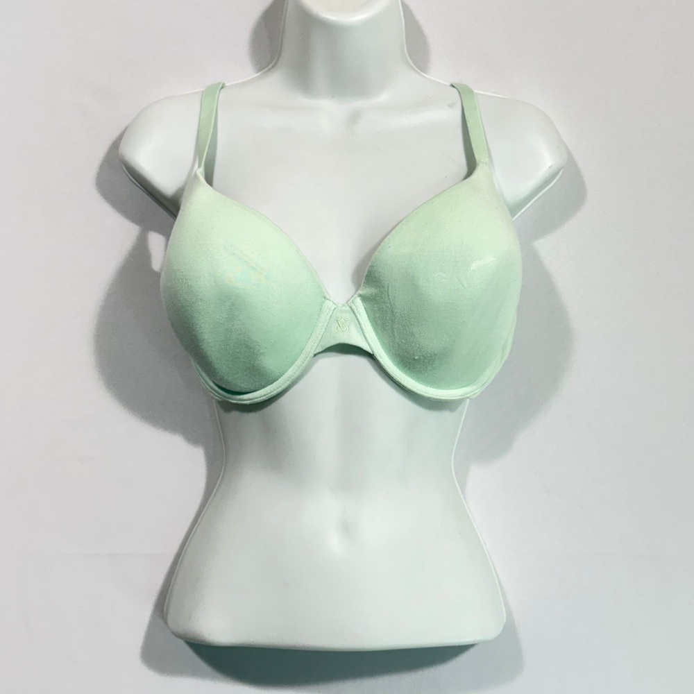 Victoria Secret Womens 38D Mint Green Modal Demi Underwire Bra Cozy Minimalist